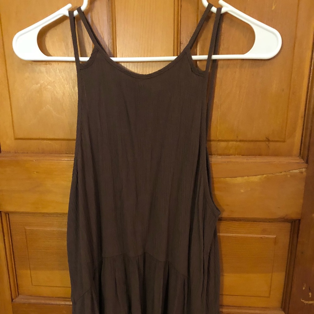 Nordstrom Breezy Peplum Tank with Lace-Up Back